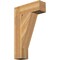 Ekena Millwork Traditional Block Rough Sawn Bracket, Western Red Cedar, 6"W x 20"D x 32"H BKT06X20X32TRA05RWR - alternate 1